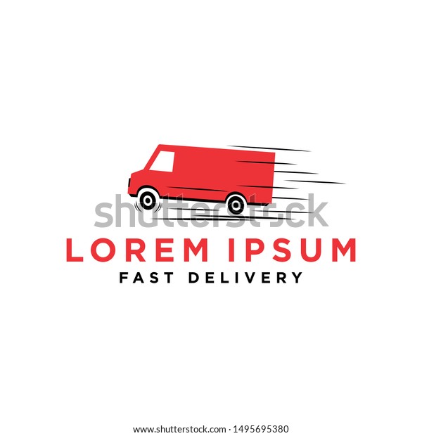 Fast Moving Van Logo Design\
Vector