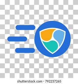Fast Nem Delivery vector icon. Illustration style is flat iconic symbol on a chess transparent background.