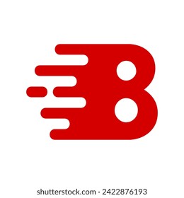 Fast number 8 design template illustration