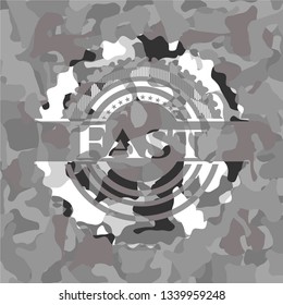 Fast on grey camo pattern