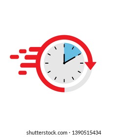Fast online delivery service. Deadline count down. Time running, enrollment time limit. Fast shipping web banner