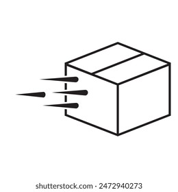 fast pack icon vector design. fast delivery icon vector design
