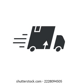 icono de vector de entrega rápida