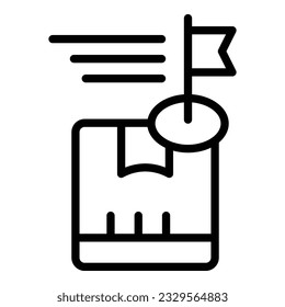 Fast parcel delivery icon outline vector. Cargo export. Order service