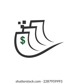 fast pay digital logo template. Icon Illustration Brand Identity. Isolated and flat illustration. Vector graphic