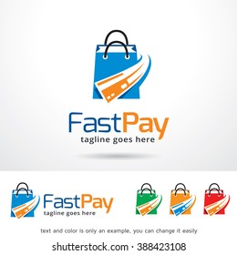 Fast Pay Logo Template Design Vector