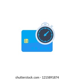 fast payments icon, vector