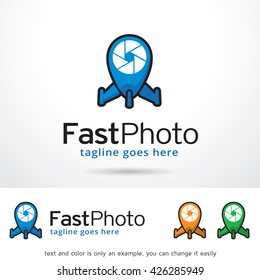 Fast Photo Logo Template Design Vector 