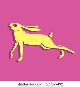 Fast pink rabbit, you can see other rabbits in my profile
