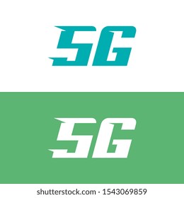 Fast Pixel 5G logo designs concept vector, 5th generation mobile network logotype. isolated vector 5G icon. high speed connection wireless systems sign