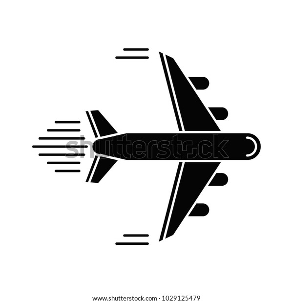 Fast Plane Vector Icon Stock Vector (Royalty Free) 1029125479
