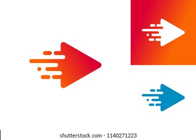 Fast Play Logo Template Design Vector, Emblem, Design Concept, Creative Symbol, Icon