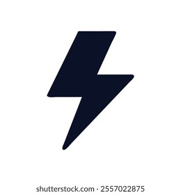 Fast and Powerful: Bold Lightning Bolt Icon 