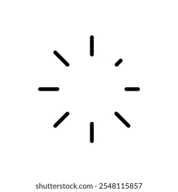 Fast processing icon Outline set in black and white color