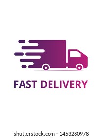 Fast Product Delivery logo design vector template