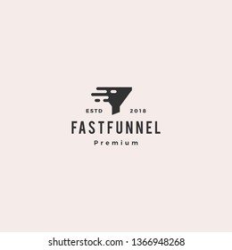 fast quick funneling logo icon vector illustration