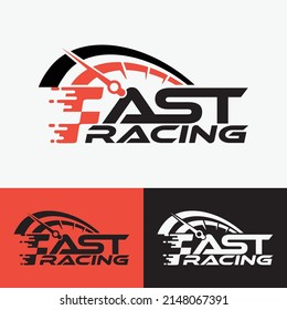 Fast Racing Car Logo Design Stock Vector (Royalty Free) 2148067391 ...