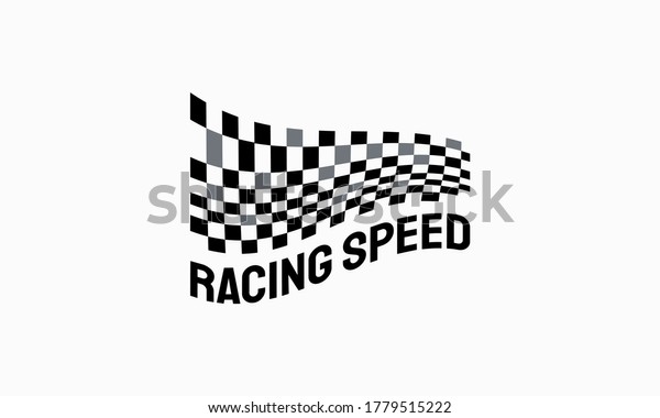 Fast Racing Speed designs concept vector, Simple\
Racing Flag logo template