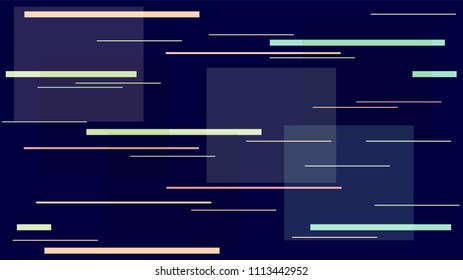 Fast Racing Street Lights, Speed Lines, Neon IT, Hi Tech Vector Texture. Internet Technology Funky Geometric Polygon Pattern. Night Life, Racing Car Lights, Television, Neon IT Hi Tech Background.
