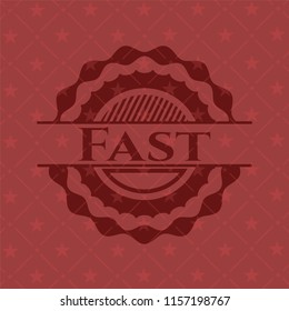 Fast red emblem