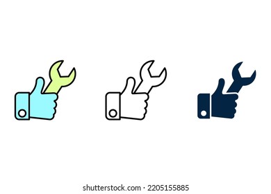 fast repair concept line icon. Simple element illustration. fast repair concept outline symbol design.