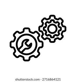 Icono de reparación rápida, Vector de línea