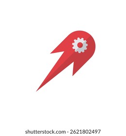 Fast repair icon vector, quick service and repair, fast maintenance icon vector design illustration. 