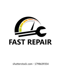 Fast Repair Logo Template Design Vector