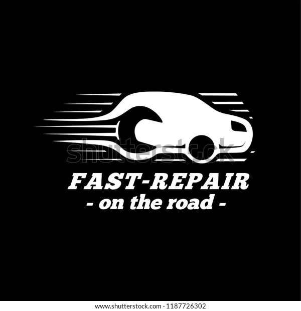 Fast Repair Service Logo. Car repair design\
template. Vector and\
Illustration.
