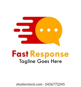 Fast response design logo template illustration