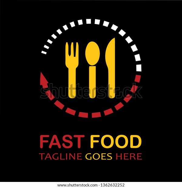 Fast Response Fast Food logo for restaurant
logos, cafes and catering