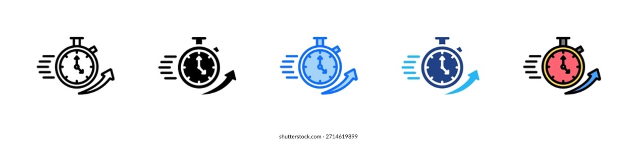 Fast Response Icon Set Multiple Style Collection