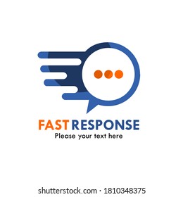 Fast response logo template illustration