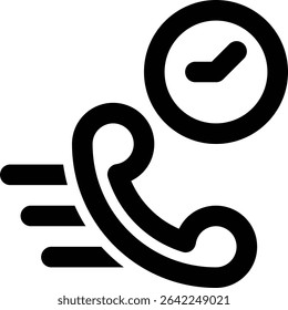 Fast Response, Quick Response, Responsive Outline Icon