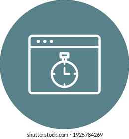 Fast response, stopwatch, timer icon vector image. Can also be used for Web Marketing. Suitable for use on web apps, mobile apps and print media.