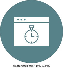 Fast response, stopwatch, timer icon vector image. Can also be used for Web Marketing. Suitable for use on web apps, mobile apps and print media.