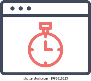 Fast response, stopwatch, timer icon vector image. Can also be used for Web Marketing. Suitable for use on web apps, mobile apps and print media.