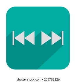 Fast rewind left icon