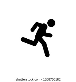 fast, run icon. Element of walking and running people icon for mobile concept and web apps. Detailed fast, run icon can be used for web and mobile