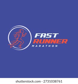 Fast Run Icon Logo Design Element Stock Vector