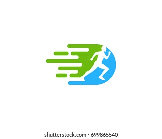 Fast Run Icon Logo Design Element