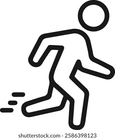 fast run icon. race icon vector