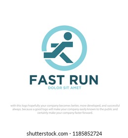 fast run logo designs