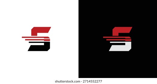 Diseño de logotipo rápido S moderno y único