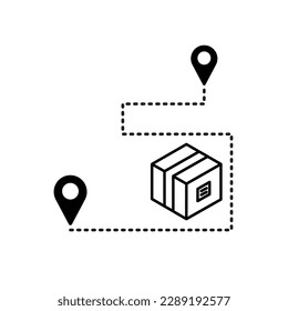 fast and safe shipping. fast delivery. cargo package vector design. home delivery. editable vector.
