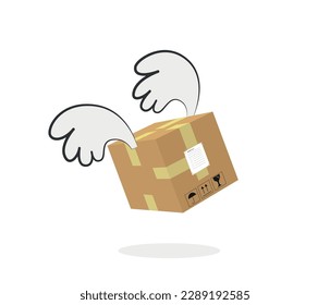 fast and safe shipping. fast delivery. cargo package vector design. home delivery. editable vector.
