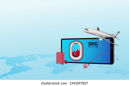 The fast and secure way to buy air tickets for travel through and can also choose seats conveniently the online mobile application system. Concept travel around the world for vector illustration