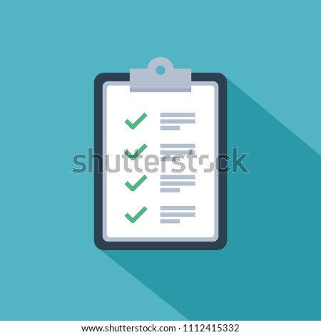 Fast service brief solution or business project management vector icon of checklist survey or opinion poll
