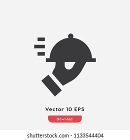 Fast service icon vector. Courier,faster,deliver symbol for web and mobil aps