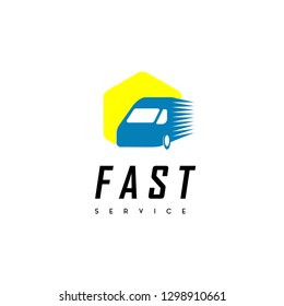 Fast Service Logistic Logo Vector